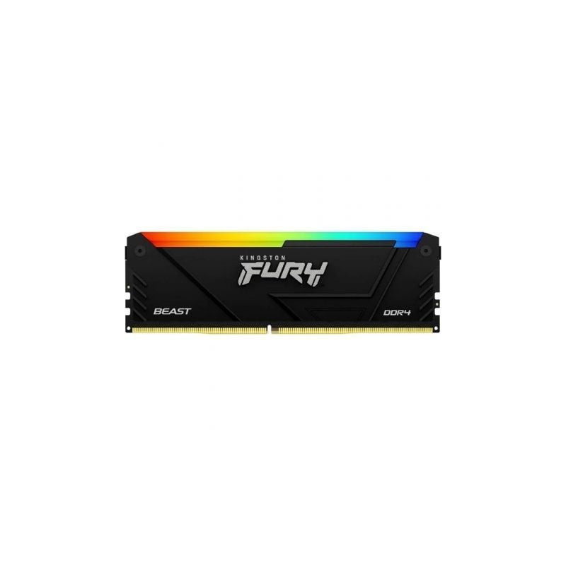Memoria RAM Kingston FURY Beast RGB 8GB/ DDR4/ 3200MHz/ 1.35V/ CL16/ DIMM - KF432C16BB2A/8