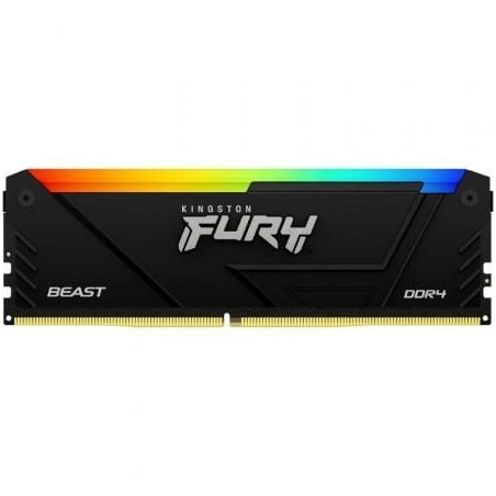 Memoria RAM Kingston FURY Beast RGB 8GB/ DDR4/ 3200MHz/ 1.35V/ CL16/ DIMM - KF432C16BB2A/8