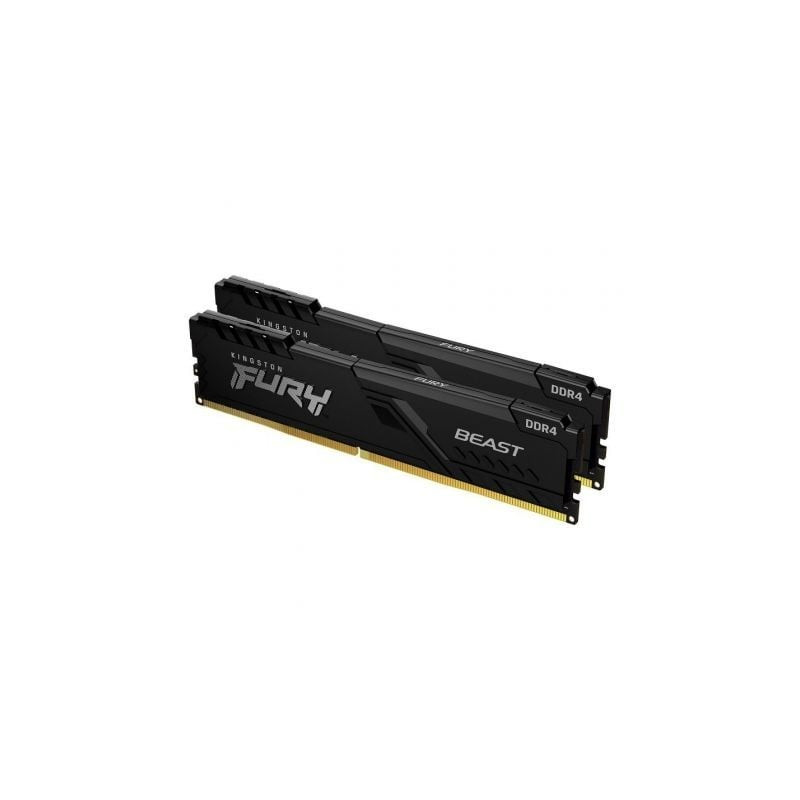 Memoria RAM Kingston FURY Beast 2 x 8GB/ DDR4/ 3200MHz/ 1.35V/ CL16/ DIMM - KF432C16BBK2/16