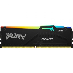 Memoria RAM Kingston FURY Beast RGB 16GB/ DDR5/ 5600MHz/ 1.25V/ CL40/ DIMM - KF556C40BBA-16