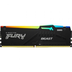 Memoria RAM Kingston FURY Beast RGB 16GB/ DDR5/ 6000MHz/ 1.35V/ CL36/ DIMM - KF560C36BBE2A-16