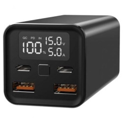 Batería Externa/Powerbank Leotec PowerBank 20000mAh PD/ 65W/ Compatible con Portátiles - LEPOW65W20K