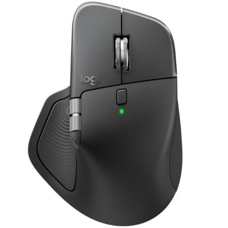 Ratón Ergonómico Inalámbrico Logitech MX Master 4/ Batería recargable/ Hasta 8000 DPI/ Grafito - 910-007562