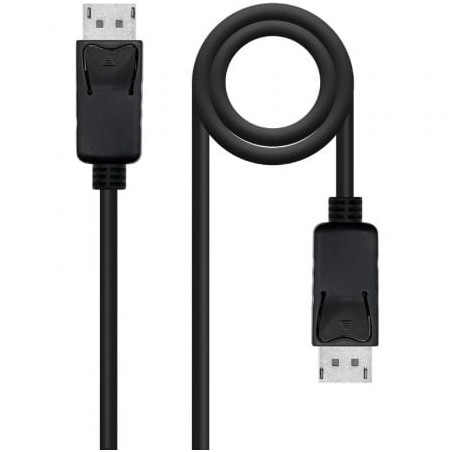 Cable DisplayPort 1.4 8K Nanocable 10.15.2802/ DisplayPort Macho - DisplayPort Macho/ 2m/ Certificado/ Negro - 10.15.2802