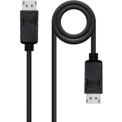 Cable DisplayPort 1.4 8K Nanocable 10.15.2803/ DisplayPort Macho - DisplayPort Macho/ 3m/ Certificado/ Negro - 10.15.2803