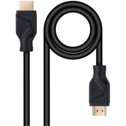 Cable HDMI 2.1 8K Nanocable 10.15.8300/ HDMI Macho - HDMI Macho/ 50cm/ Negro - 10.15.8300