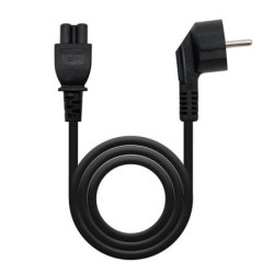 Cable Alimentación Trébol Nanocable 10.22.0302/ Schuko Macho - C5 Hembra/ 1.5m/ Negro - 10.22.0302