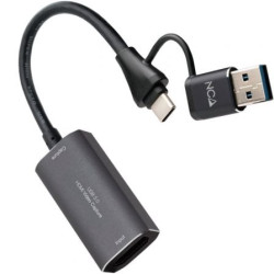 Capturadora de Video Externa Nanocable 10.15.0001/ USB Tipo-C - USB 3.0 - 10.15.0001