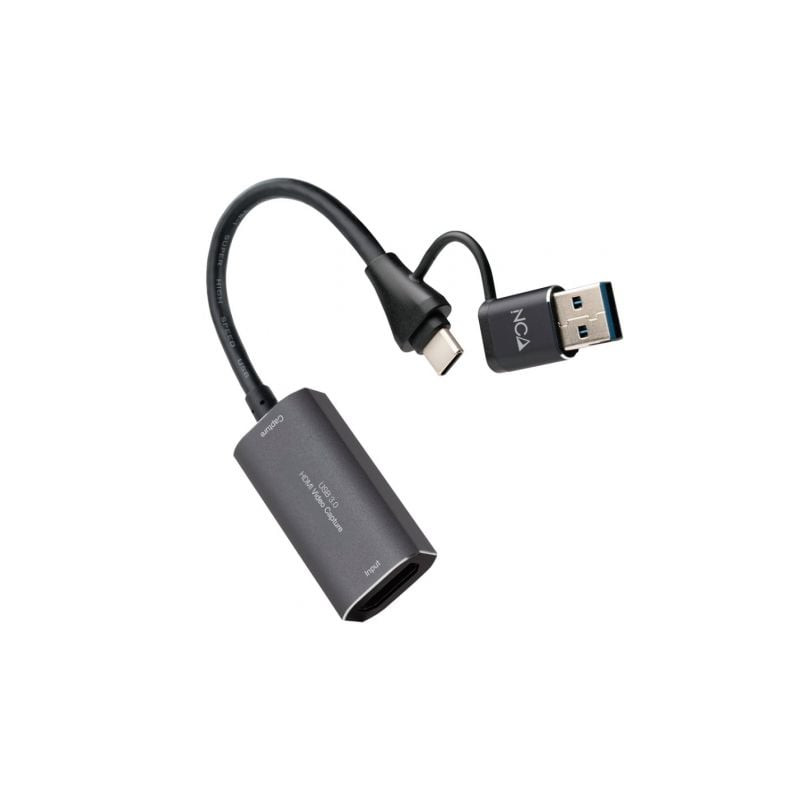 Capturadora de Video Externa Nanocable 10.15.0001/ USB Tipo-C - USB 3.0 - 10.15.0001