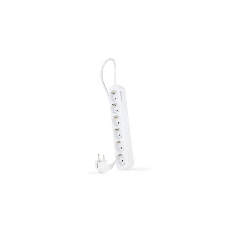 Regleta Nanocable 10.37.0006-NS/ 6 Tomas de Corriente/ Cable 1.4m/ Blanca - 10.37.0006-NS