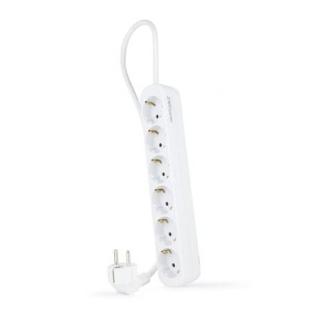 Regleta Nanocable 10.37.0006-NS/ 6 Tomas de Corriente/ Cable 1.4m/ Blanca - 10.37.0006-NS