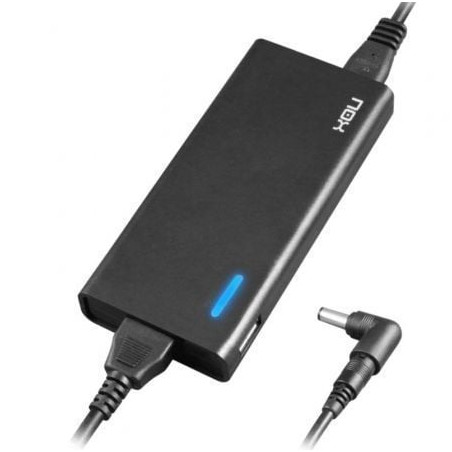 Cargador de Portátil Nox NXPWR90NB/ 1xUSB/ 90W/ Automático/ 10 Conectores/ Voltaje 15-20V - NXPWR90NB