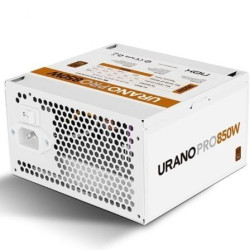 Fuente de Alimentación Nox Hummer Urano Pro White/ 850W/ Ventilador 12cm/ 80 Plus Bronze/ Blanca - NXURPRO850BZWH