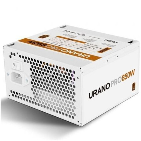 Fuente de Alimentación Nox Hummer Urano Pro White/ 850W/ Ventilador 12cm/ 80 Plus Bronze/ Blanca - NXURPRO850BZWH