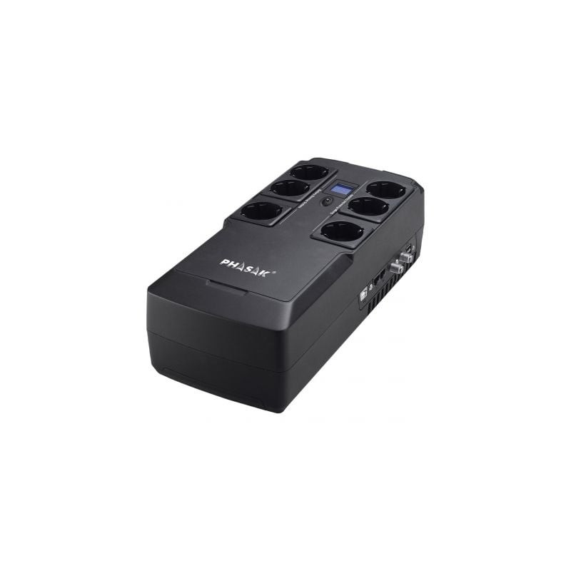 SAI Línea Interactiva Phasak Kryptos 800 VA/ 480W/ 6 Salidas/ Formato Bloque - PH 9478