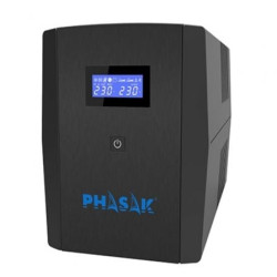 SAI Línea Interactiva Phasak SIRIUS 1260 VA Interactive/ 1260VA-720W/ 4 Salidas/ Formato Torre - PH 7312