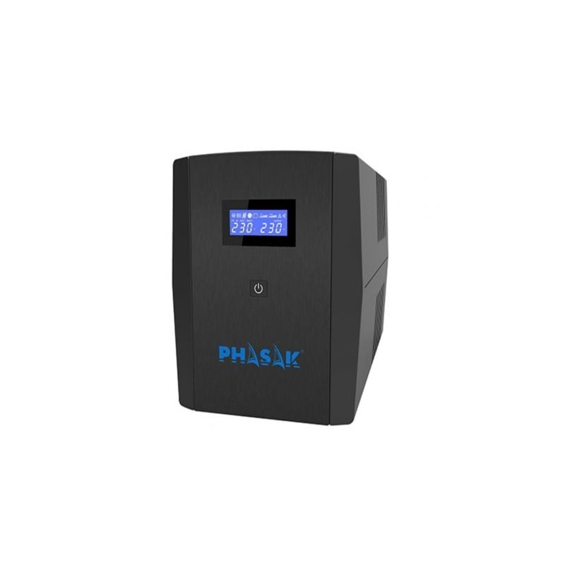 SAI Línea Interactiva Phasak SIRIUS 1560 VA Interactive/ 1560VA-900W/ 4 Salidas/ Formato Torre - PH 7315