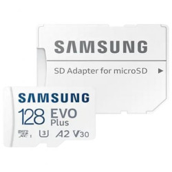 Tarjeta de Memoria Samsung EVO Plus 2023 128GB microSD XC con Adaptador/ Clase 10/ 160MBs - MB-MC128SA/EU