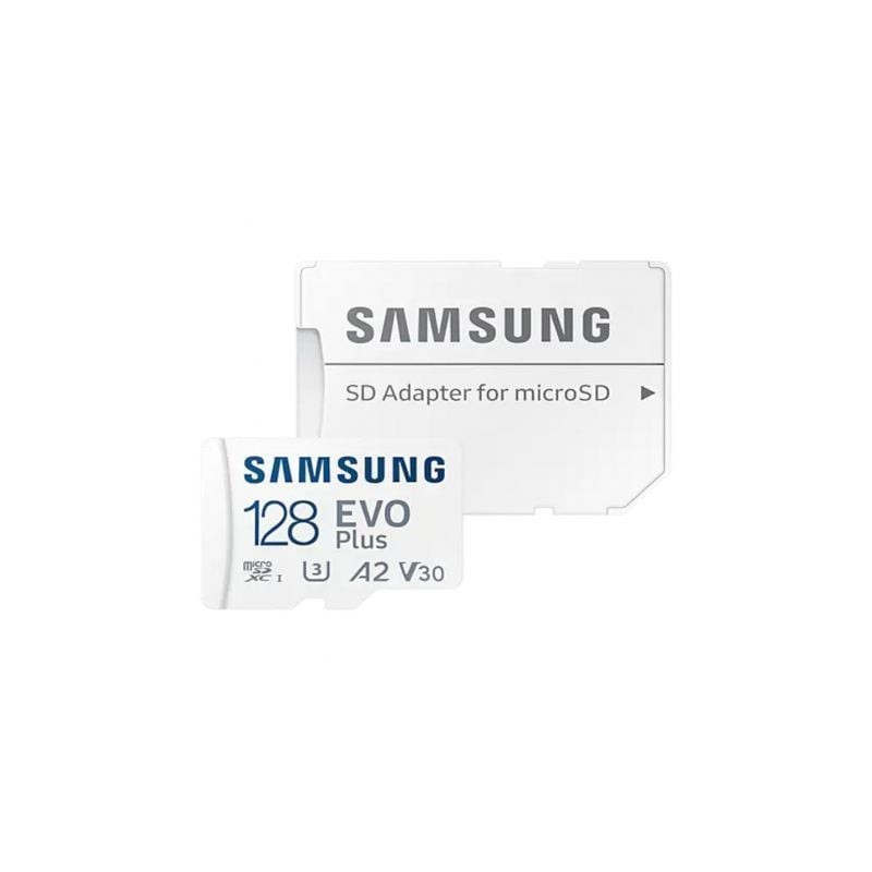 Tarjeta de Memoria Samsung EVO Plus 2023 128GB microSD XC con Adaptador/ Clase 10/ 160MBs - MB-MC128SA/EU