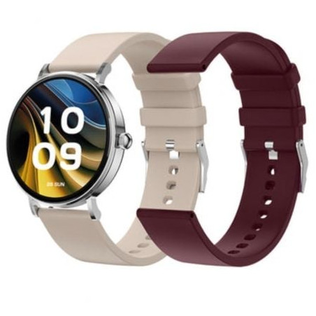 Smartwatch SPC Smartee Duo Velvet 9656B/ Notificaciones/ Frecuencia Cardíaca/ Blanco - 9656B