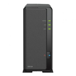 NAS Synology Diskstation DS124/ 1 Bahía 3.5"- 2.5"/ 1GB DDR4/ Formato Torre - DS124