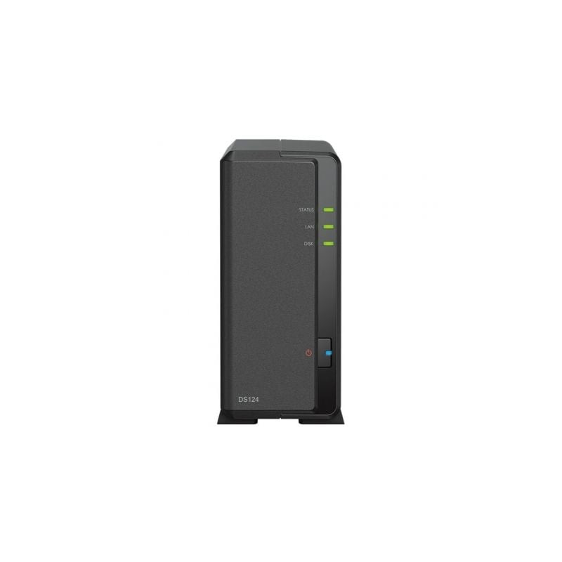 NAS Synology Diskstation DS124/ 1 Bahía 3.5"- 2.5"/ 1GB DDR4/ Formato Torre - DS124