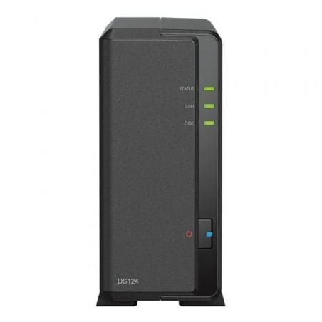 NAS Synology Diskstation DS124/ 1 Bahía 3.5"- 2.5"/ 1GB DDR4/ Formato Torre - DS124