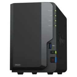 NAS Synology Diskstation DS223/ 2 Bahías 3.5"- 2.5"/ 2GB DDR4/ Formato Torre - DS223