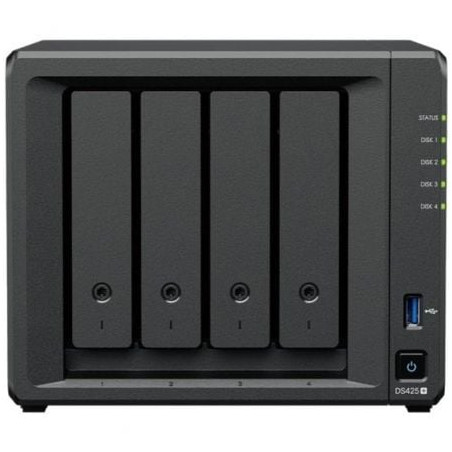 NAS Synology Diskstation DS425+/ 4 Bahías 3.5"- 2.5"/ 2GB DDR4/ Formato Torre - DS425+
