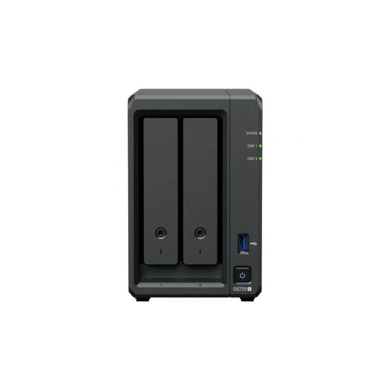 NAS Synology Diskstation DS725+/ 2 Bahías 3.5"- 2.5"/ 4GB DDR4/ Formato Torre - DS725+