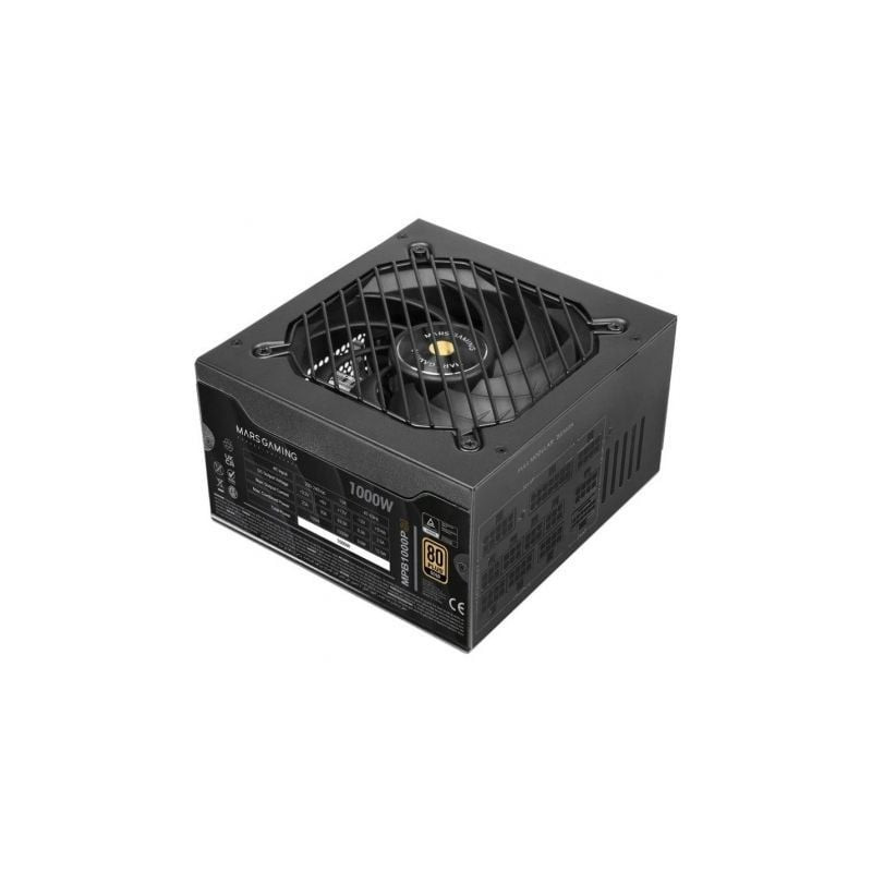 Fuente de Alimentación Mars Gaming MPB1000PSI/ 1000W/ Ventilador 14cm/ ATX 3.1/ PCIe 5.1/ 80 Plus Gold - MPB1000PSI
