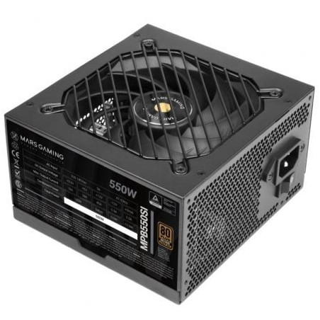 Fuente de Alimentación Mars Gaming MPB550SI/ 550W/ Ventilador 12cm/ 80 Plus Bronze - MPB550SI