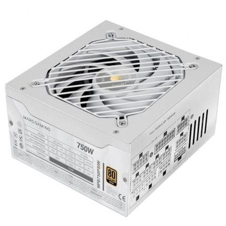 Fuente de Alimentación Mars Gaming MPB750PSI/ 750W/ Ventilador 14cm/ ATX 3.1/ PCIe 5.1/ 80 Plus Gold - MPB750PSIW