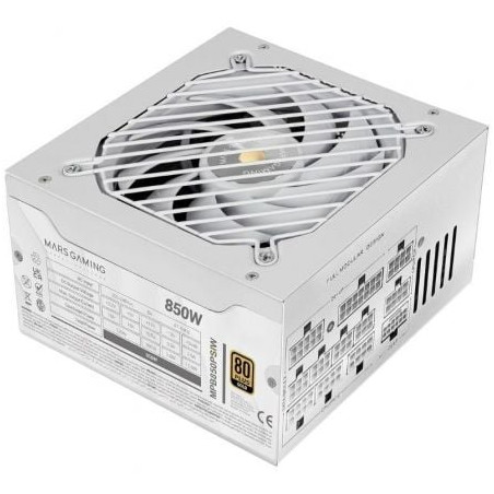 Fuente de Alimentación Mars Gaming MPB850PSI/ 850W/ Ventilador 14cm/ ATX 3.1/ PCIe 5.1/ 80 Plus Gold - MPB850PSIW