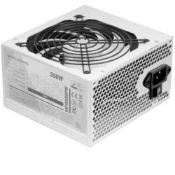 Fuente de Alimentación Mars Gaming MPIII550P/ 550W/ Ventilador 12cm/ Blanca - MPIII550PW