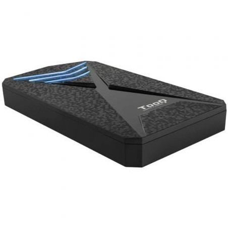 Caja Externa Gaming para Disco Duro de 2.5" TooQ TQE-2550BL/ USB 3.1/ Sin tornillos - TQE-2550BL