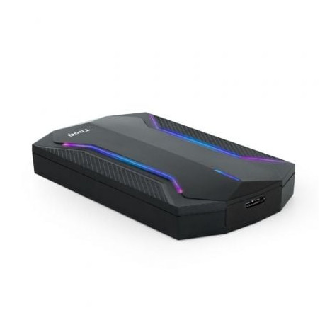 Caja Externa Gaming para Disco Duro de 2.5" TooQ TQE-2599RGB/ USB 3.1/ Sin tornillos - TQE-2599RGB