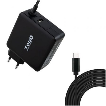 Cargador de Portátil TooQ TQLC-USBC90PD USB Tipo-C/ 1xUSB/ 90W/ Automático/ Voltaje 5-20V - TQLC-USBC90PD