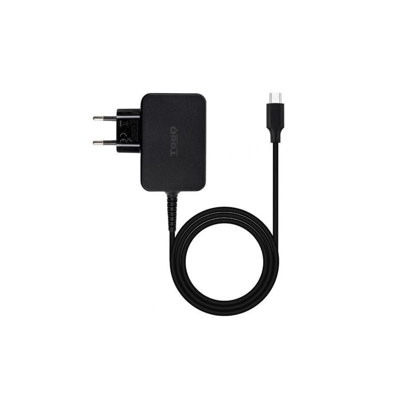 Cargador de Portátil GaN TooQ TQLC-USBCGAN45PD USB Tipo-C/ 45W/ Automático/ Voltaje 5-20V - TQLC-USBCGAN45PD