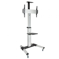 Soporte de Suelo Inclinable/ Ajustable con Ruedas TooQ FS1870M-B para TV de 37-70"/ hasta 50kg - FS1870M-B
