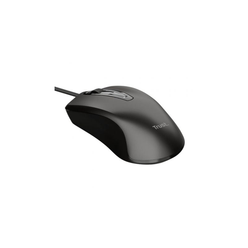 Ratón Trust Basics Wired Mouse/ Hasta 1200 DPI - 24657