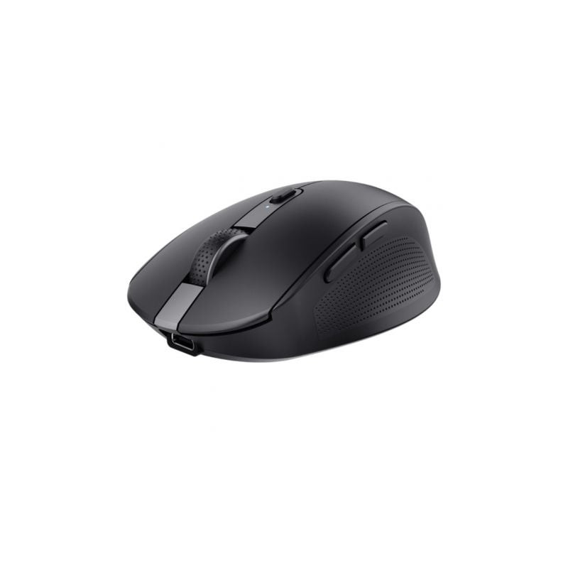 Ratón Inalámbrico Trust Ozaa Compact Wireless/ Batería recargable/ Hasta 3200 DPI/ Negro - 24819