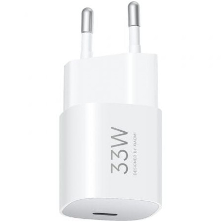 Cargador de Pared GaN Xiaomi 33W Nano Power Adapter 1xUSB Tipo-C/ 33W - BHR087LEU
