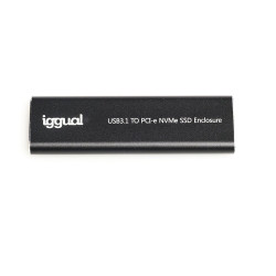 iggual Caja externa USB-C 3.1 SSD M.2 NVMe y SATA - AAACET0249
