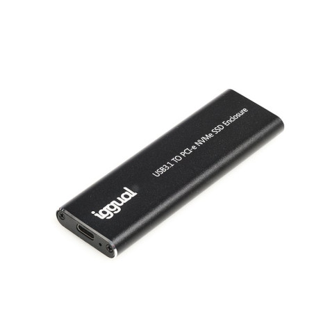 iggual Caja externa USB-C 3.1 SSD M.2 NVMe y SATA - AAACET0249