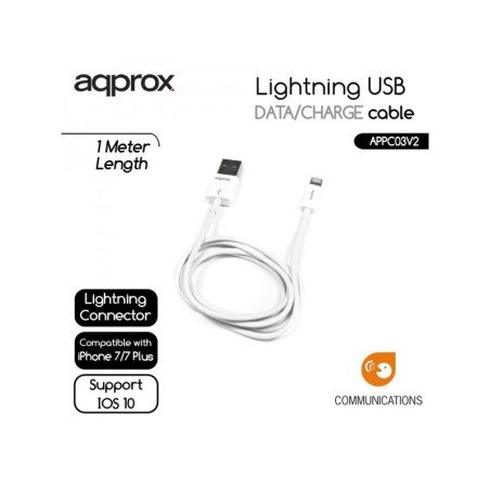approx APPC03V2 Cable de datos/carga LIGHTNING/USB - AAOATI0493