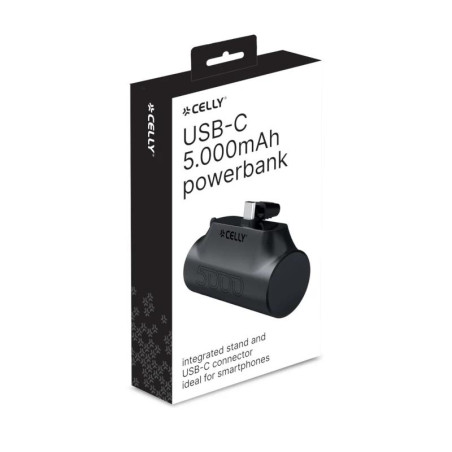 Celly Powerbank Compacta Usb-C 5000 mAh Negra - AATBPT0353