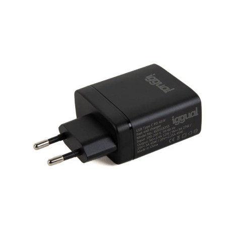 iggual Cargador rápido USB PD tipo C 45W GaN - AATCAT0342