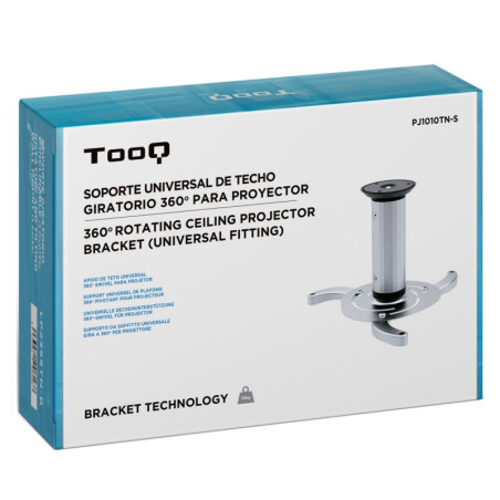 Tooq PJ1010TN-S Soporte Proyector Techo Plata - AAYAPR0120