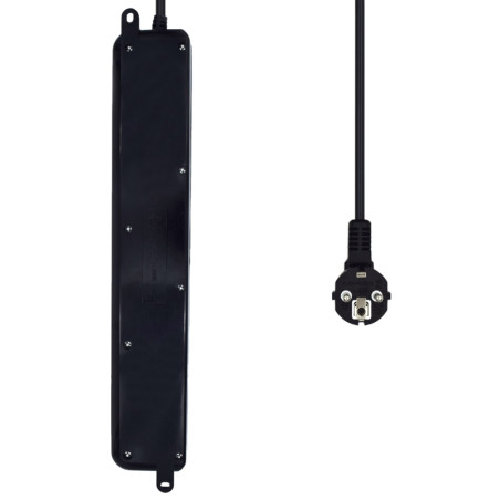 Ewent EW3924 Regleta 6 tomas con proteccion Negro - AELREG0074